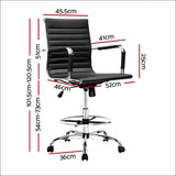Artiss Office Chair Veer Drafting Stool Mesh Chairs Armrest 