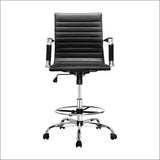 Artiss Office Chair Veer Drafting Stool Mesh Chairs Armrest 