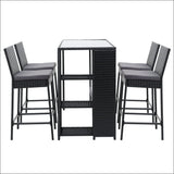 Gardeon Outdoor Bar Set Table Stools Furniture Dining Chairs