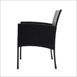 Outdoor Bistro Chairs Patio Furniture Dining Chair Wicker 