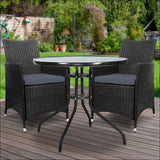 Gardeon Outdoor Furniture Dining Chair Table Bistro Set 