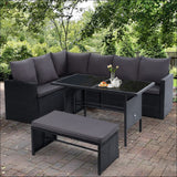 Outdoor Furniture Dining Setting Sofa Set Wicker 8 Seater 