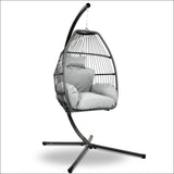 Gardeon Outdoor Furniture Egg Hammock Hanging Swing Chair 