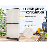 Outdoor Storage Cabinet Cupboard Lockable Garage 173cm - 