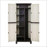 Outdoor Storage Cabinet Lockable Cupboard Garage 173cm - 