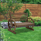 Gardeon Park Bench Wooden Wagon Chair Outdoor Garden 