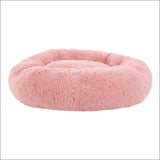 Pet Bed Dog Cat Calming Bed Large 90cm Pink Sleeping Comfy 