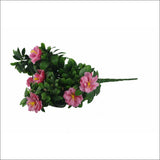 Pink Rose Bunch Uv 45cm - Home & Garden > Artificial Plants