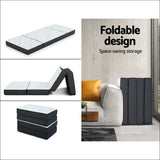Giselle Bedding Portable Mattress Folding Foldable Foam 