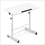 Portable Mobile Laptop Desk Notebook Computer Height Adjustable Table Sit Stand Study Office Work