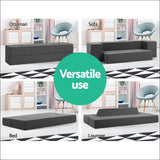 Giselle Bedding Portable Sofa Bed Folding Mattress Lounger 