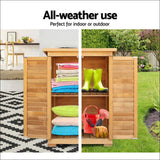 Gardeon Portable Wooden Garden Storage Cabinet - Home & 