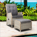 Gardeon Recliner Chair Sun Lounge Outdoor Setting Patio 