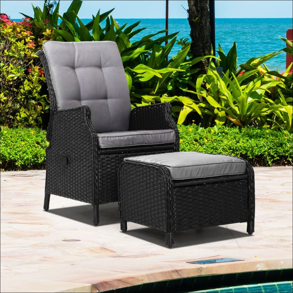 Gardeon Recliner Chair Sun Lounge Setting Outdoor Furniture 