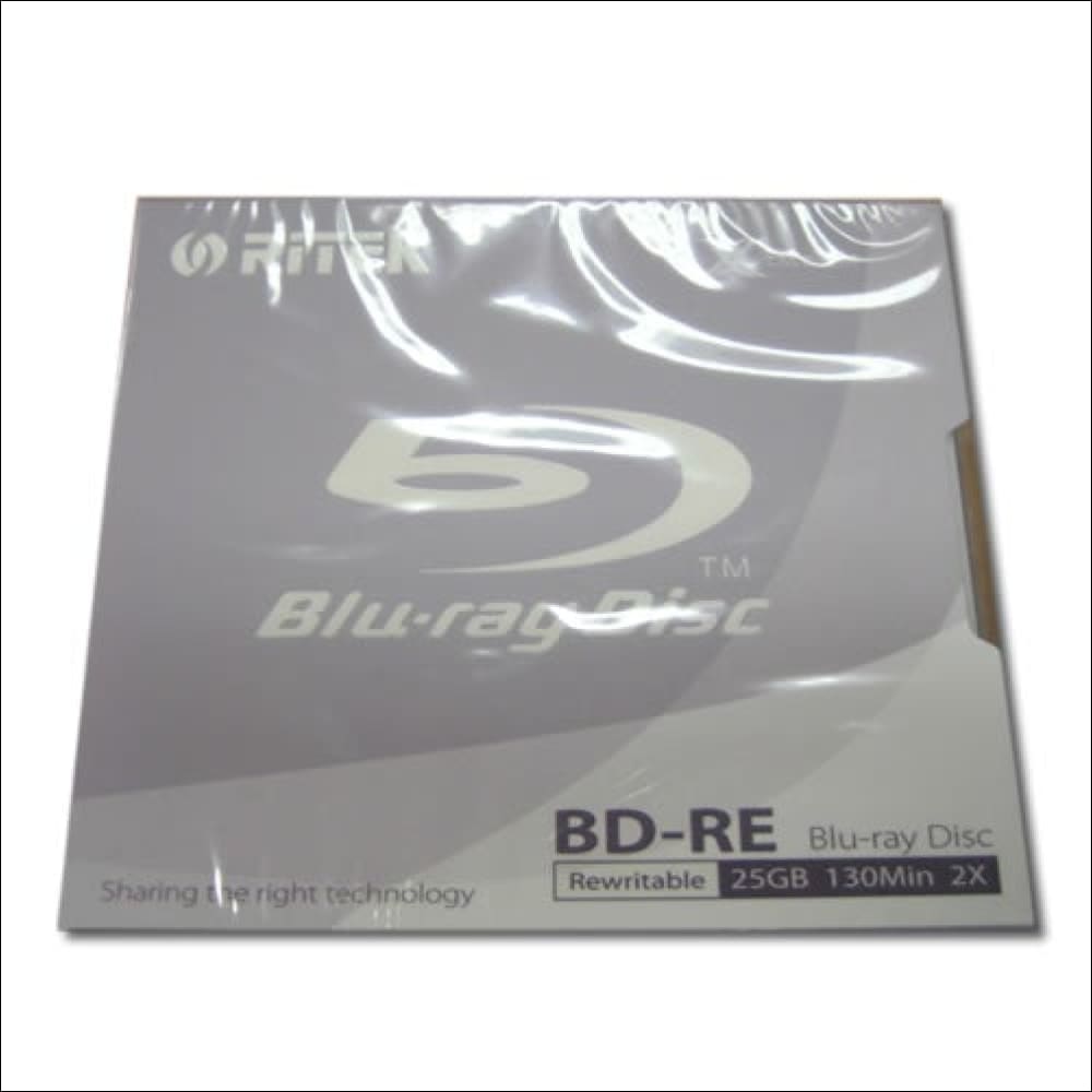 Ritek Blu-ray Bd-re Rewritable 25gb 2x 130min Jewel Case - 