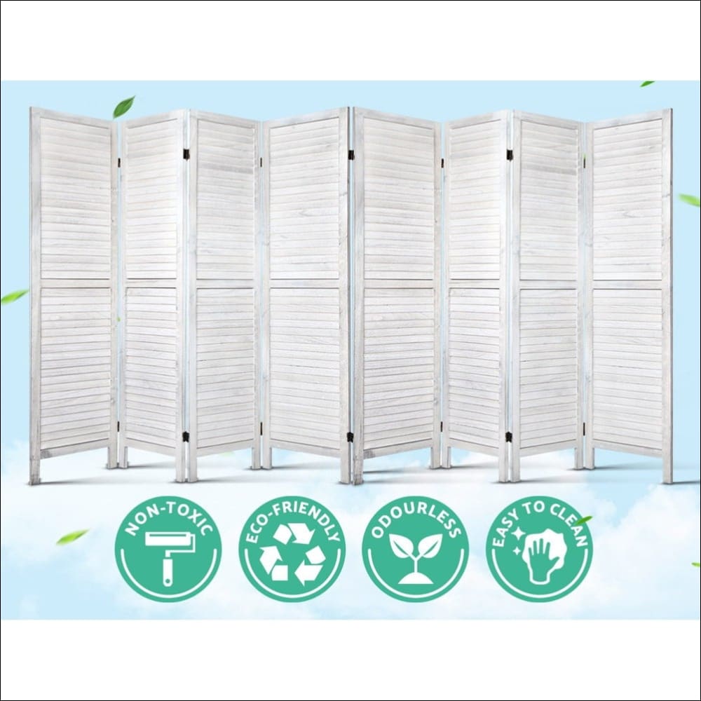 Artiss Room Divider Screen 8 Panel Privacy Wood Dividers 