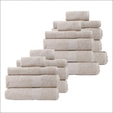 Royal Comfort 18 Piece Cotton Bamboo Towel Bundle Set 450gsm