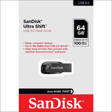 Sandisk 64gb Ultra Shift Usb 3.0 Flash Drive 