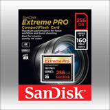 Sandisk Extreme Pro Cfxp 256gb Compactflash 160mb/s 
