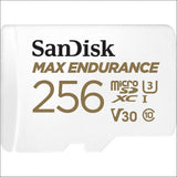 Sandisk Max Endurance Microsdxc Card Sqqvr 256g (120 000 