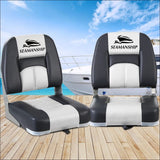 Seamanship 2x Folding Boat Seats Seat Marine Seating Set 