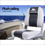 Seamanship Set of 2 Folding Boat Seats Seat Marine Seating 