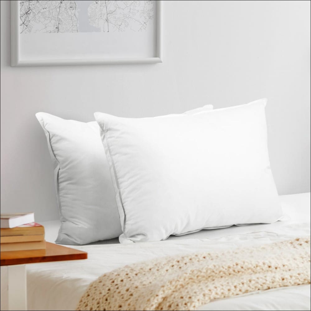 Giselle Bedding Set of 2 Goose Feather and Down Pillow - 