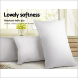 Giselle Bedding Set of 2 Goose Feather and Down Pillow - 