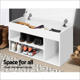 Artiss Shoe Cabinet Bench Shoes Organiser Storage Rack Shelf