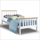 Single Wooden Bed Frame Bedroom Furniture Kids