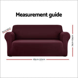 Artiss Sofa Cover Elastic Stretchable Couch Covers Burgundy 