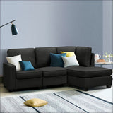 Artiss Sofa Lounge Set 4 Seater Modular Chaise Chair Couch 