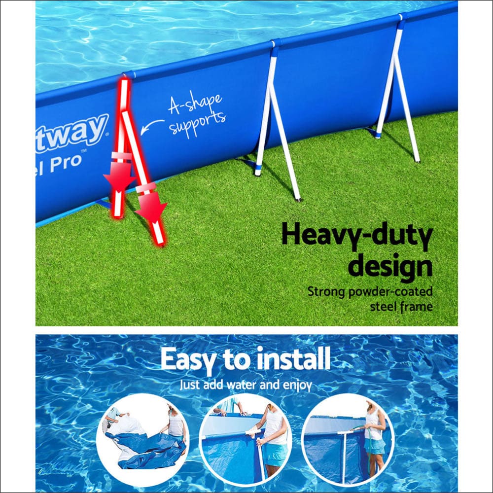 Swimming Pool above Ground Heavy Duty Steel Pro™ Frame Pools