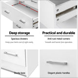 Artiss Tallboy 4 Drawers Storage Cabinet - White - Furniture