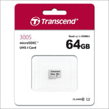 Transcend Ts64gusd300s 64gb Uhs-i U1 Microsd W/o Adapter 