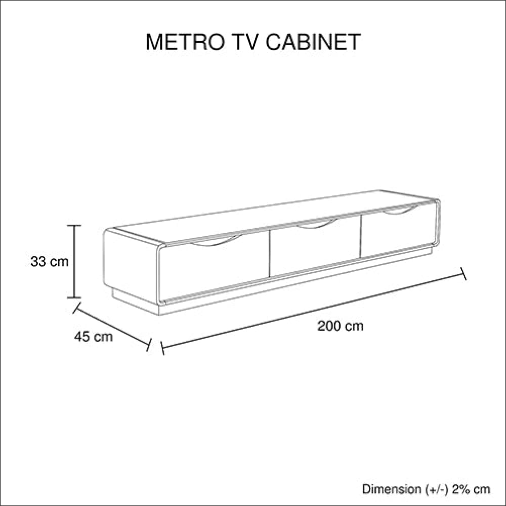 Tv Cabinet with 3 Storage Drawers with High Glossy Assembled