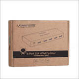 Ugreen 1 X 4 Hdmi Amplifier Splitter - Black (40202) - 