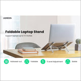Ugreen 40289 Foldable Laptop Stand (silver) - Electronics > 