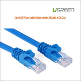 Ugreen Cat6 Utp Blue Color 26awg Cca Lan Cable 2m (11202) - 