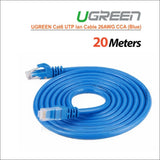 Ugreen Cat6 Utp Lan Cable Blue Color 26awg Cca 20m (11206) -