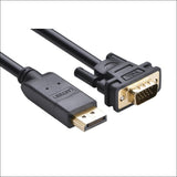 Ugreen Dp Male to Vga Male Cable 1.5m 10247 - Electronics > 