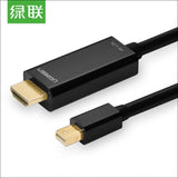 Ugreen Mini Dp Male to Hdmi Cable Black Support 4k 1.5m 