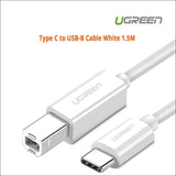 Ugreen Type c To Usb-b Cable White 1.5m 40417