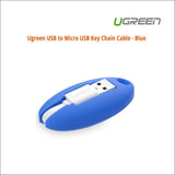 Ugreen Usb to Micro Usb Key Chain Cable - Blue (30309)