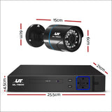 Ul Tech 1080p 4 Channel Hdmi Cctv Security Camera - Audio & 