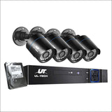Ul Tech 1080p 4 Channel Hdmi Cctv Security Camera with 1tb 