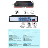 Ul-tech 8ch 5 in 1 Dvr Cctv Security system Video Recorder 