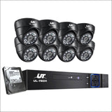 Ul-tech Cctv 8 Dome Cameras Home Security system 8ch Dvr 