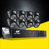 Ul-tech Cctv 8 Dome Cameras Home Security system 8ch Dvr 