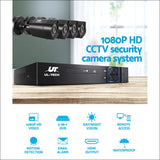 Ul-tech Cctv Camera Home Security system 8ch Dvr 1080p 